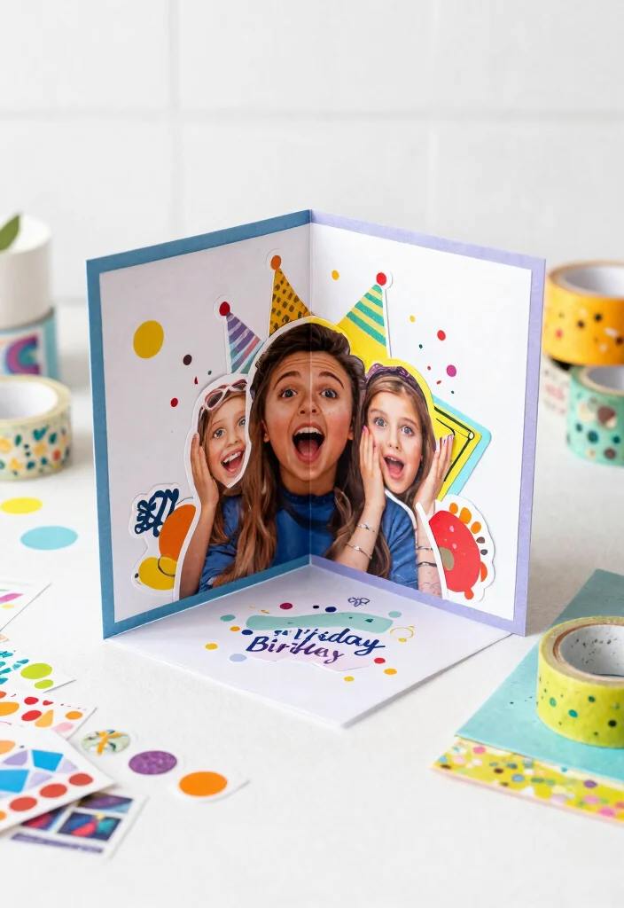 12 Cute Easy Birthday Card Ideas for Quick Sweet and Lovely Crafts 39 12 Cute Easy Birthday Card Ideas for Quick Sweet and Lovely Crafts - 9. Fun Fold Cards 1