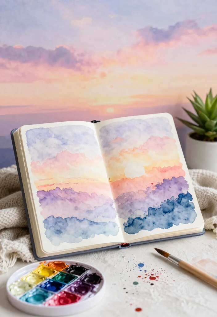 12 Cute Journal Ideas Aesthetic Soft Stylish and Visually Pleasing 1 12 Cute Journal Ideas Aesthetic Soft Stylish and Visually Pleasing - 1. Dreamy Watercolor Pages 1
