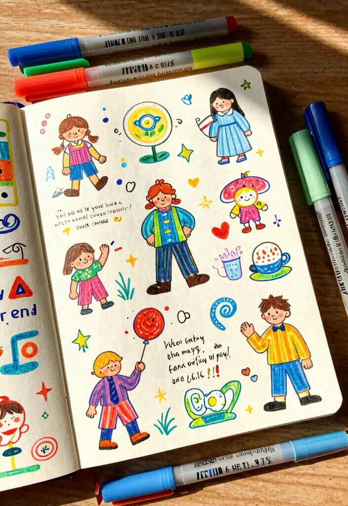 12 Cute Journal Ideas Aesthetic Soft Stylish and Visually Pleasing 5 12 Cute Journal Ideas Aesthetic Soft Stylish and Visually Pleasing - 5. Creative Doodles and Sketches 1