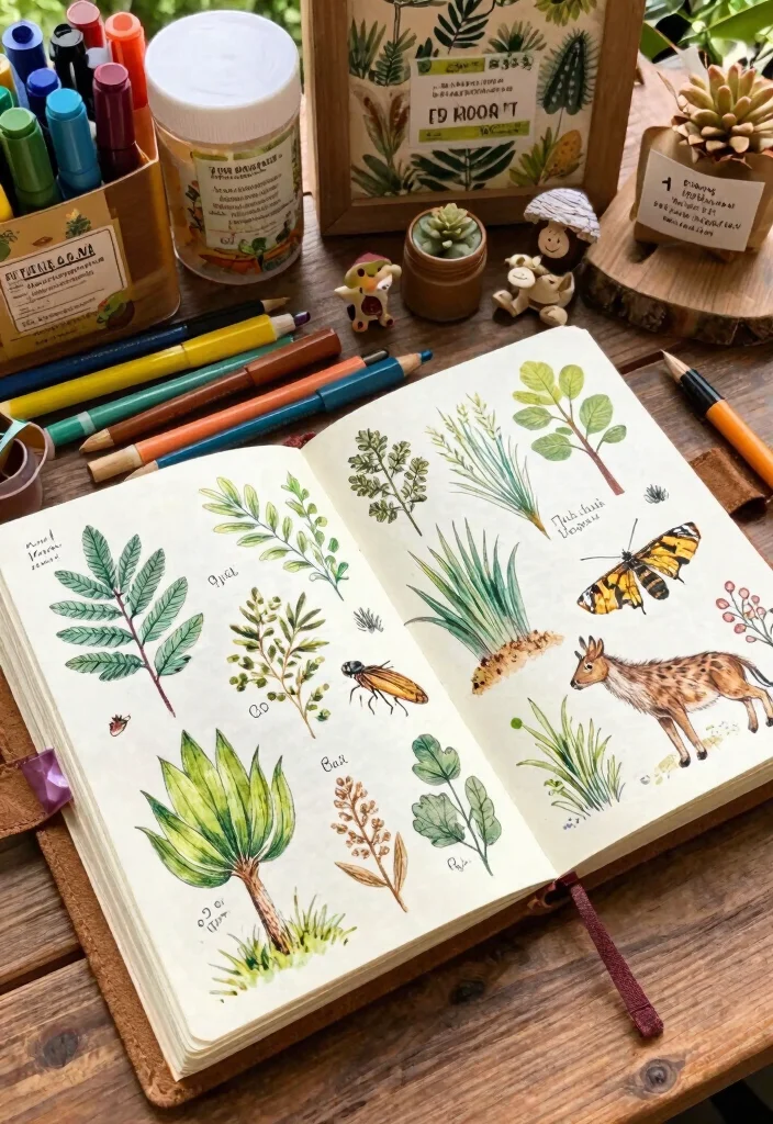 12 Cute Journal Ideas for Playful Sweet and Charming Designs 61 12 Cute Journal Ideas for Playful Sweet and Charming Designs - 11. Nature Explorer Journal 1