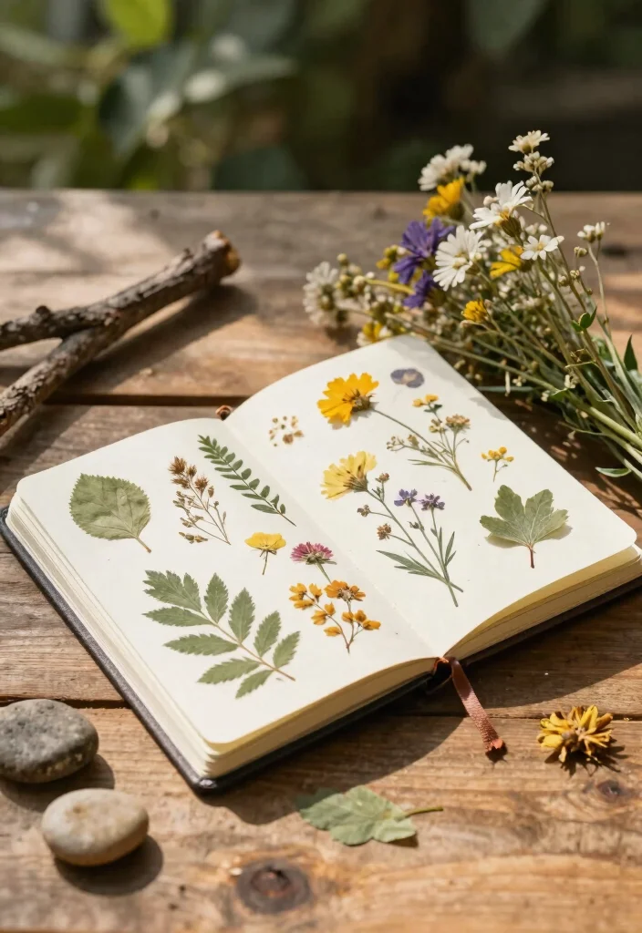 12 DIY Journal Ideas for Handmade Personal and Budget Friendly Projects - 2. Nature-Inspired Journal 1