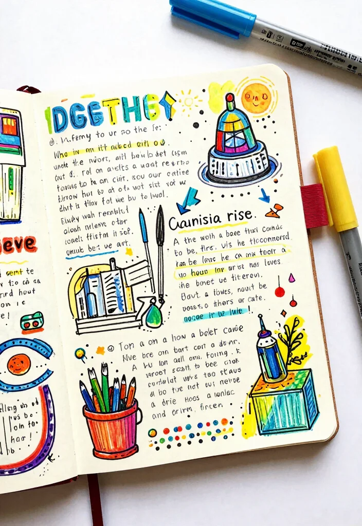 12 DIY Journal Ideas for Handmade Personal and Budget Friendly Projects - 8. Doodle Journal 1