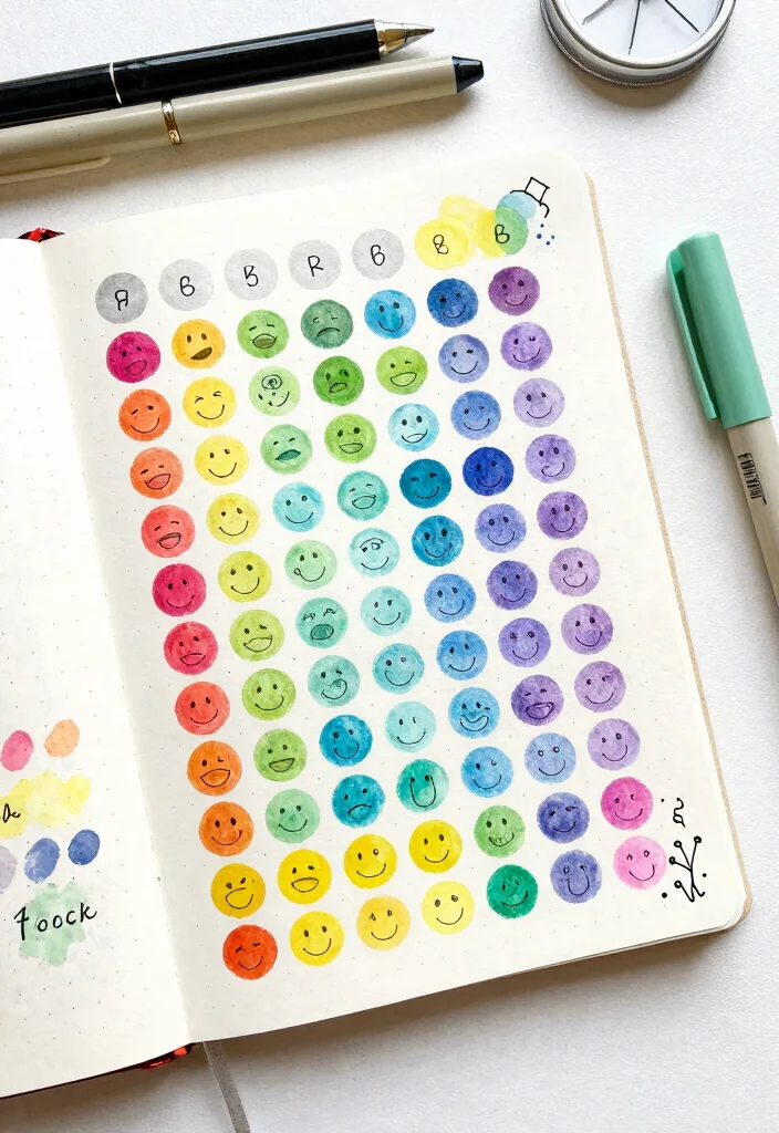12 Dot Grid Journal Ideas for Clean Structured and Creative Layouts 30 12 Dot Grid Journal Ideas for Clean Structured and Creative Layouts - 10. Mood Tracker 1