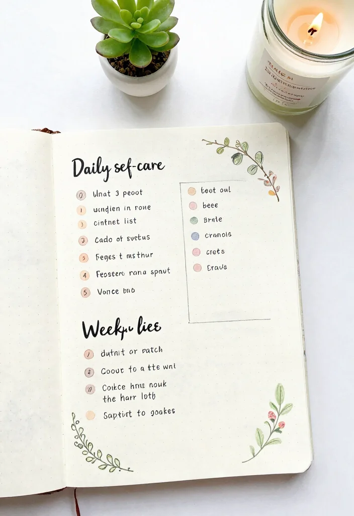 12 Dot Grid Journal Ideas for Clean Structured and Creative Layouts 52 12 Dot Grid Journal Ideas for Clean Structured and Creative Layouts - 12. Self-Care Checklist 1
