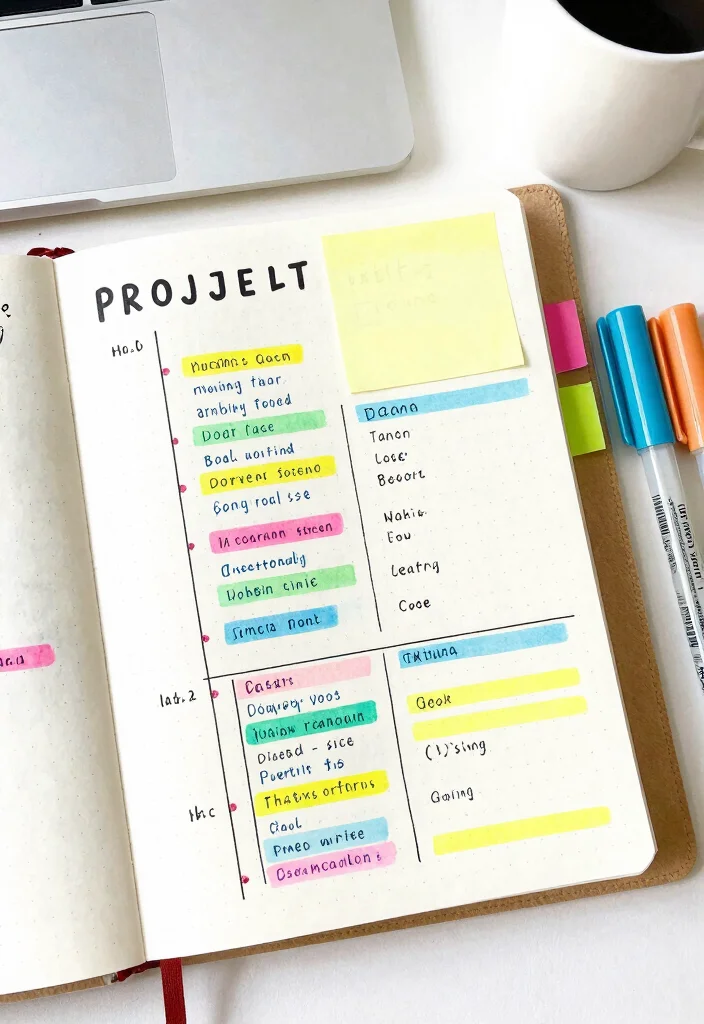 12 Dot Grid Journal Ideas for Clean Structured and Creative Layouts 29 12 Dot Grid Journal Ideas for Clean Structured and Creative Layouts - 9. Project Planning 1