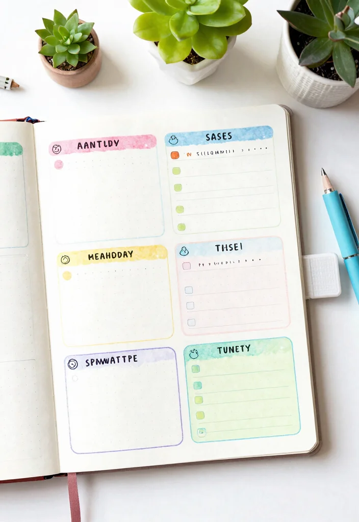 12 Dotted Journal Ideas for Creative Organized and Aesthetic Pages - 10. Monthly Overview 1