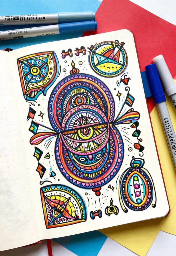 12 Dotted Journal Ideas for Creative Organized and Aesthetic Pages - 12. Creative Doodle Pages 1