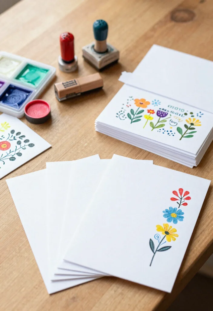 12 Easy Card Ideas for Quick Simple and Beginner Friendly Crafts - 3. Stamped Cards 1