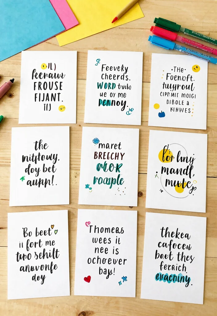 12 Easy Card Ideas for Quick Simple and Beginner Friendly Crafts - 9. Quote Cards 1
