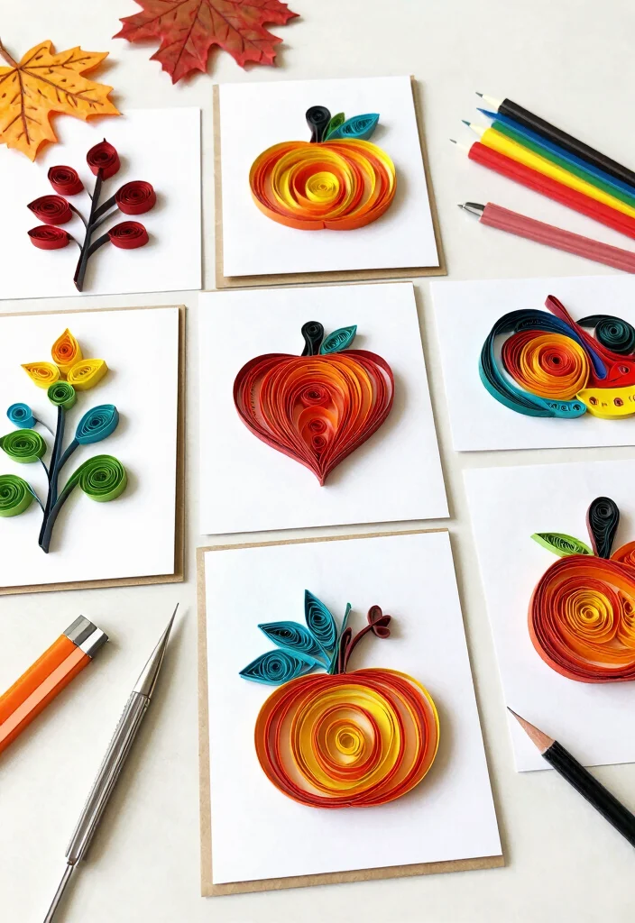 12 Handmade Thanksgiving Card Ideas for Gratitude Warmth and Family Love 37 12 Handmade Thanksgiving Card Ideas for Gratitude Warmth and Family Love - 7. Quilled Paper Cards 1