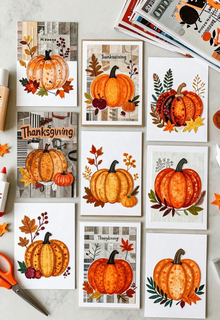 12 Handmade Thanksgiving Card Ideas for Gratitude Warmth and Family Love 48 12 Handmade Thanksgiving Card Ideas for Gratitude Warmth and Family Love - 8. Thanksgiving Themed Collage Cards 1