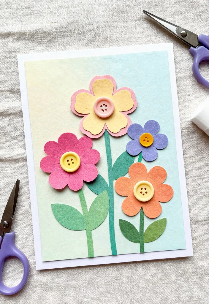 12 Happy Birthday Card Ideas for Cute Creative and Thoughtful Wishes 1 12 Happy Birthday Card Ideas for Cute Creative and Thoughtful Wishes - 1. Recycled Paper Flower Card 1