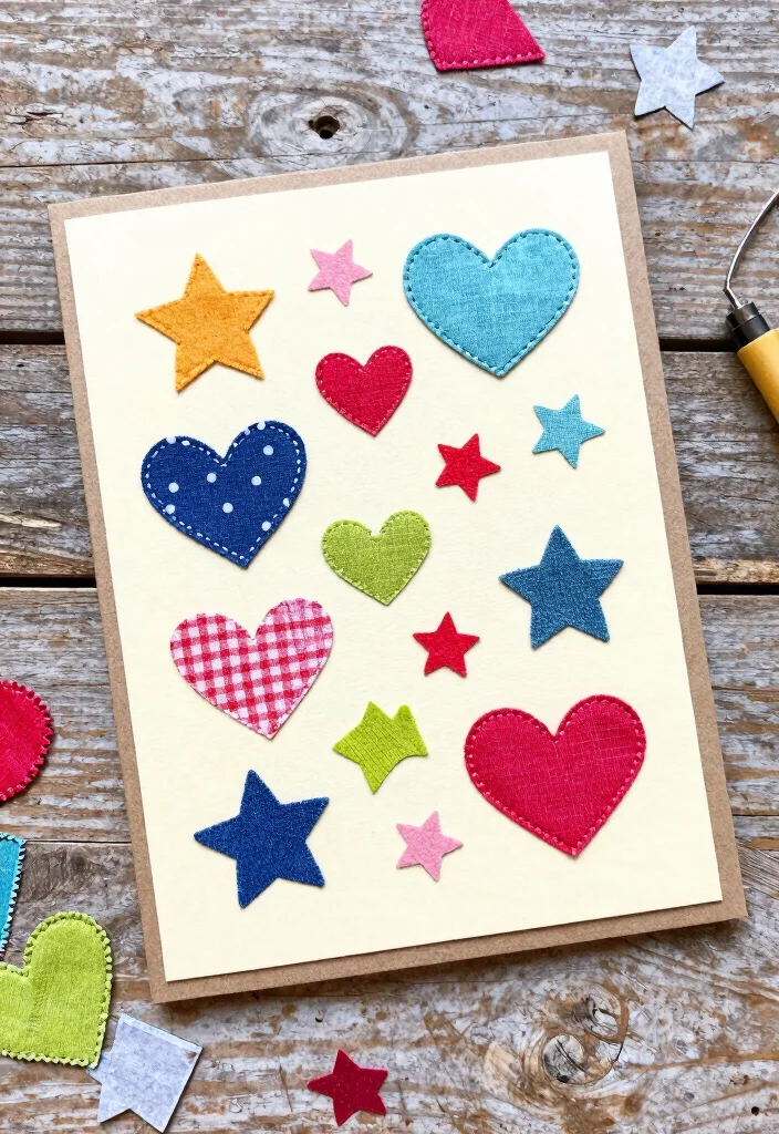 12 Happy Birthday Card Ideas for Cute Creative and Thoughtful Wishes 13 12 Happy Birthday Card Ideas for Cute Creative and Thoughtful Wishes - 3. Upcycled Fabric Scrap Card 1