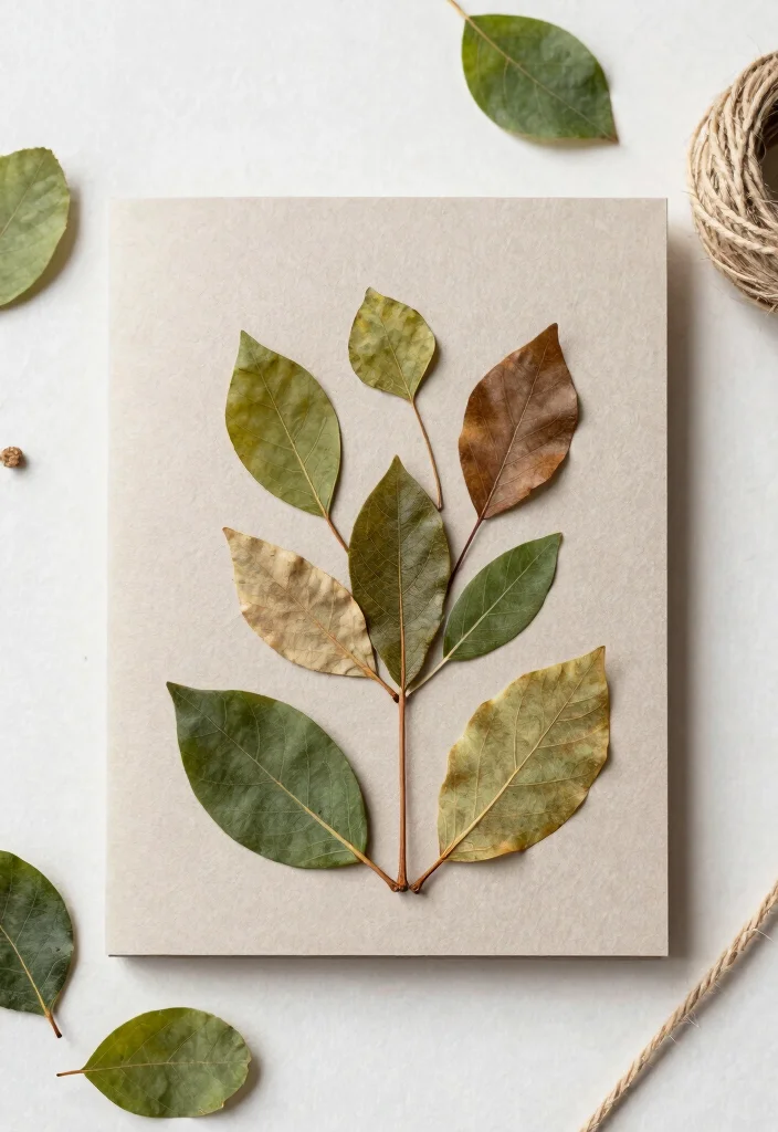 12 Happy Birthday Card Ideas for Cute Creative and Thoughtful Wishes 38 12 Happy Birthday Card Ideas for Cute Creative and Thoughtful Wishes - 8. Nature-Themed Card with Leaves 1