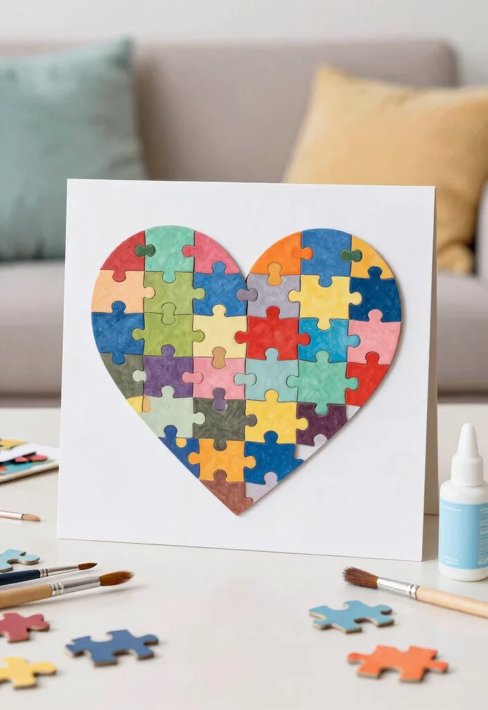 12 Homemade Valentine Card Ideas for Romantic Cute and Handmade Love 25 12 Homemade Valentine Card Ideas for Romantic Cute and Handmade Love - 5. Puzzle Piece Cards 1