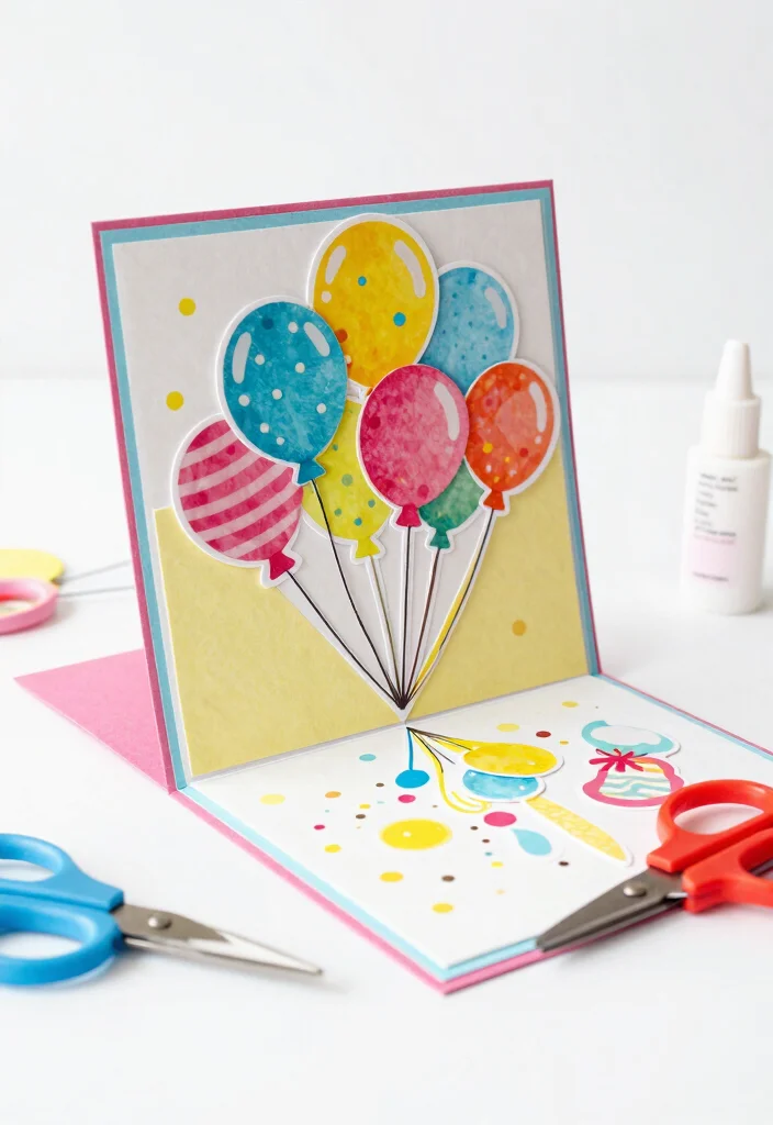 12 Inside Birthday Card Ideas for Heartfelt, Funny, and Personal Messages 1 12 Inside Birthday Card Ideas for Heartfelt, Funny, and Personal Messages - 1. Layered Balloon Pop-Up 1