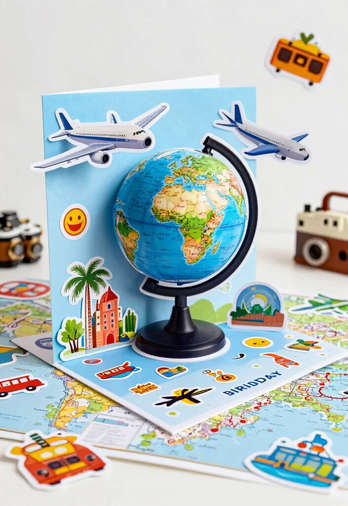 12 Inside Birthday Card Ideas for Heartfelt Funny and Personal Messages 8. Travel Themed Adventure Card 0