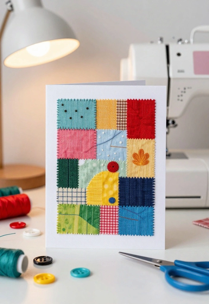 12 Mothers Day Card Ideas for Sweet Heartfelt and Handmade Love 24 12 Mothers Day Card Ideas for Sweet Heartfelt and Handmade Love - 4. Fabric Scraps Cards 1