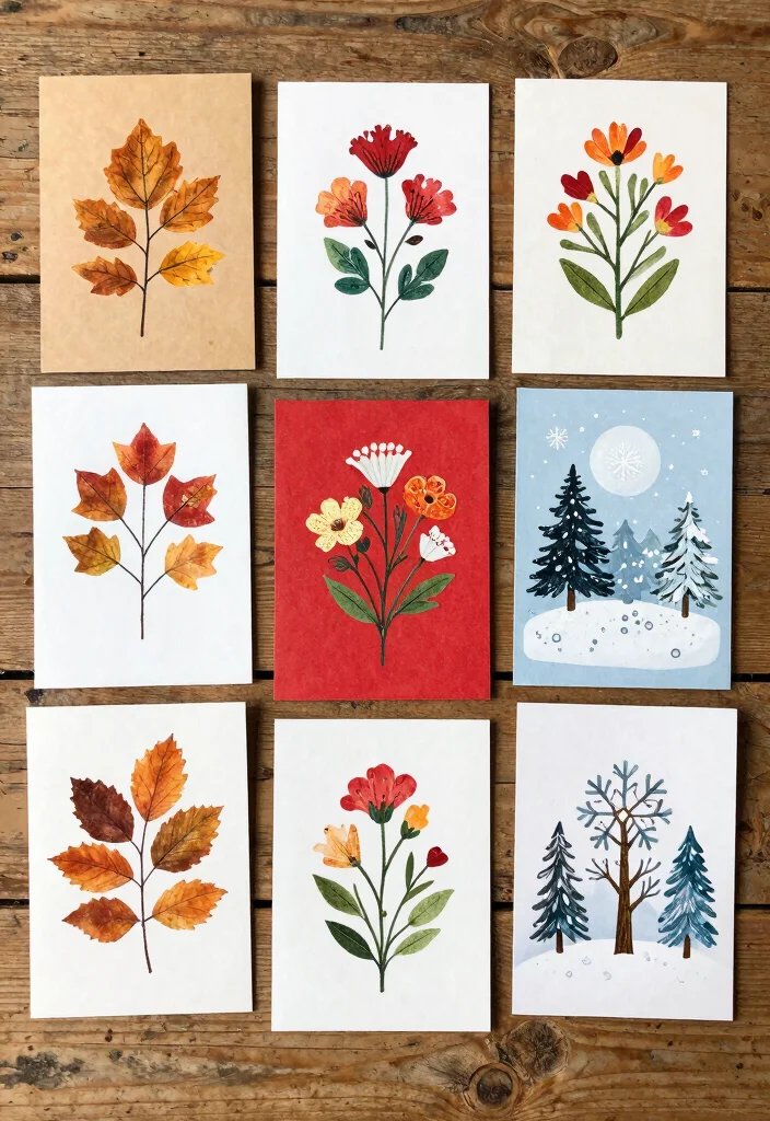 12 Paper Card Ideas for Simple Creative and Versatile Craft Projects 51 12 Paper Card Ideas for Simple Creative and Versatile Craft Projects - 11. Seasonal Cards 1