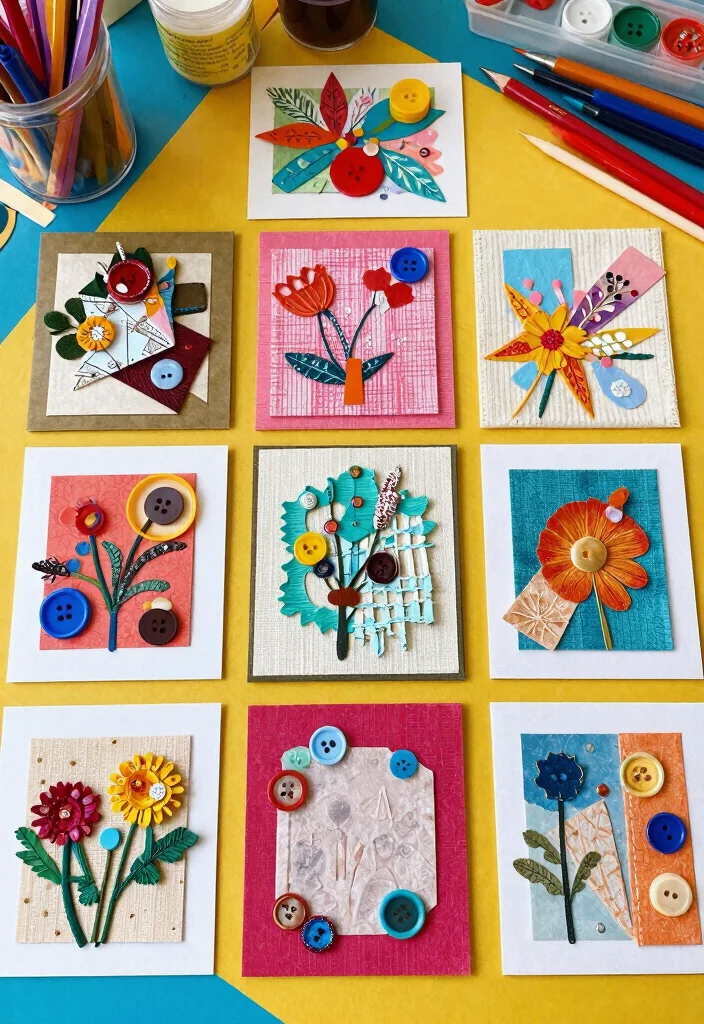 12 Paper Card Ideas for Simple Creative and Versatile Craft Projects 49 12 Paper Card Ideas for Simple Creative and Versatile Craft Projects - 9. Mixed Media Cards 1