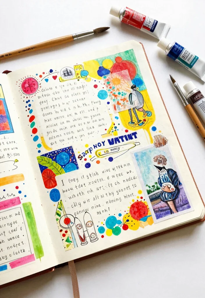 12 Personal Journal Ideas for Reflection, Growth, and Self Discovery - 4. Artistic Journaling 1