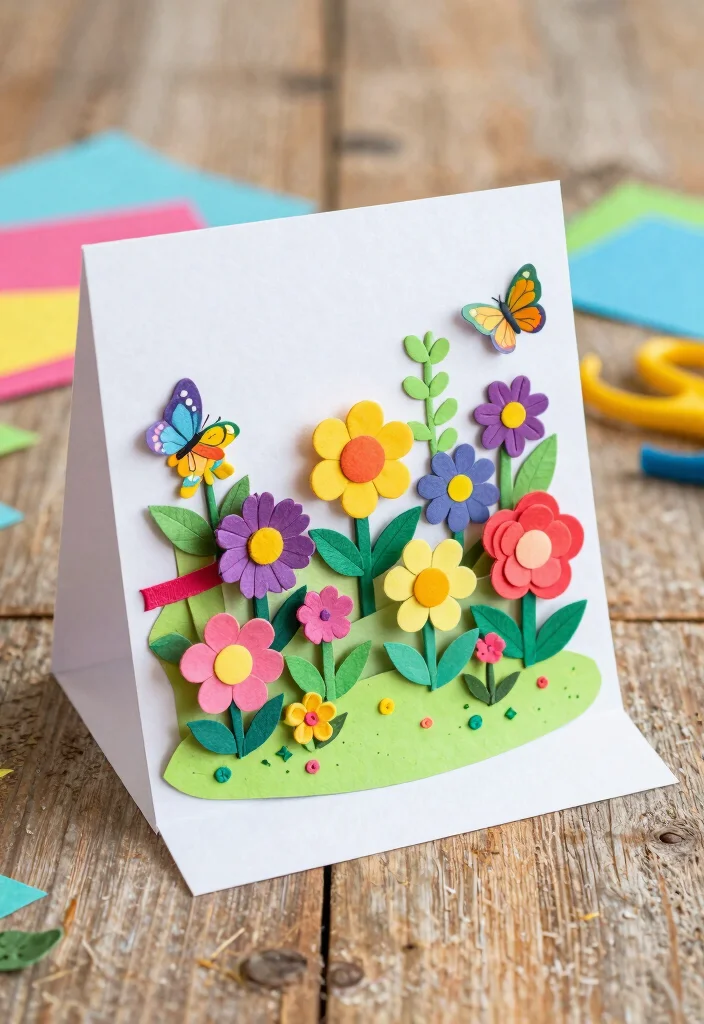 12 Pop Card Ideas for Fun Interactive and Eye Catching Surprises 12 12 Pop Card Ideas for Fun Interactive and Eye Catching Surprises - 2. Floral Garden Delight 1