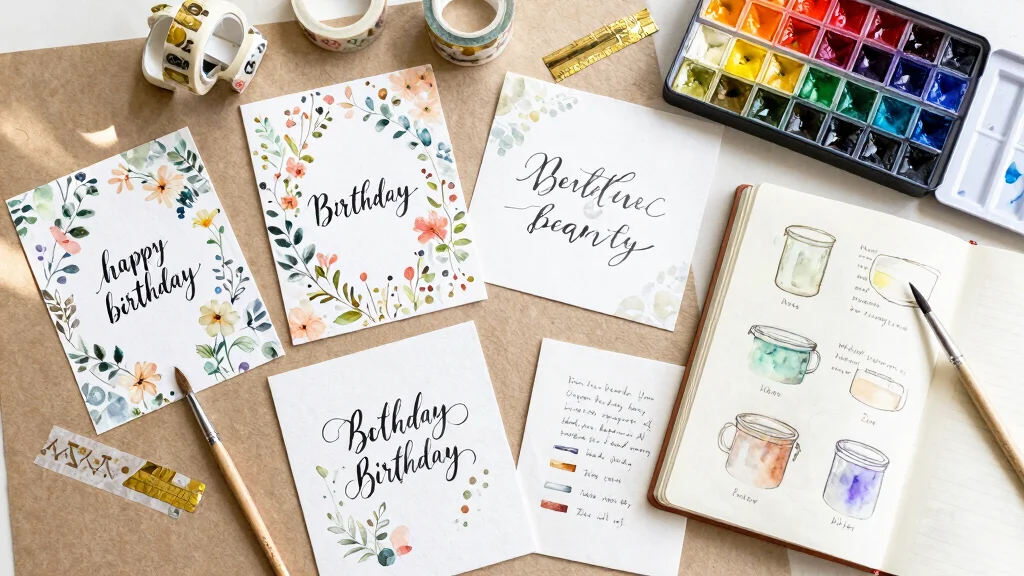 12 Pretty Birthday Card Ideas for Elegant Feminine and Stylish Designs