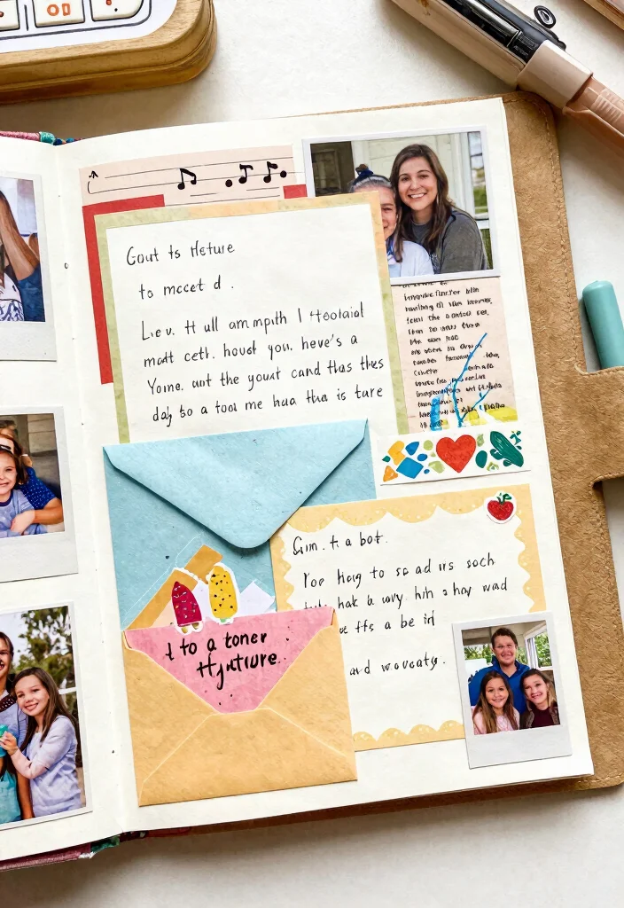 12 Scrapbook Journal Ideas for Photos Keepsakes and Creative Storytelling - 12. Letters to the Future 1