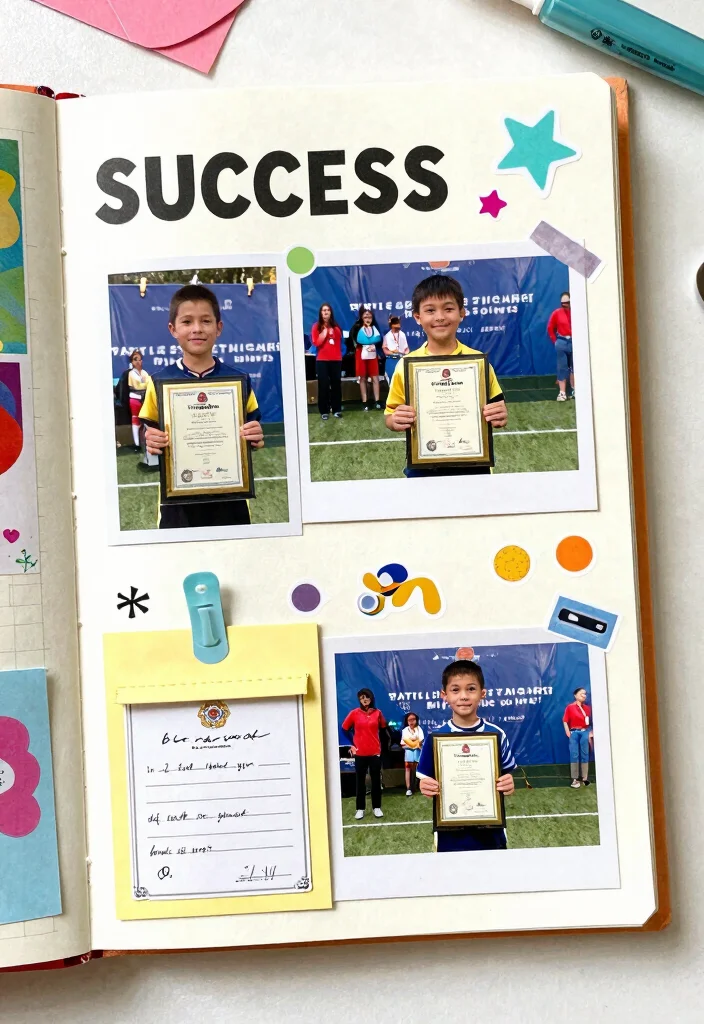 12 Scrapbook Journal Ideas for Photos Keepsakes and Creative Storytelling - 6. Special Achievements 1