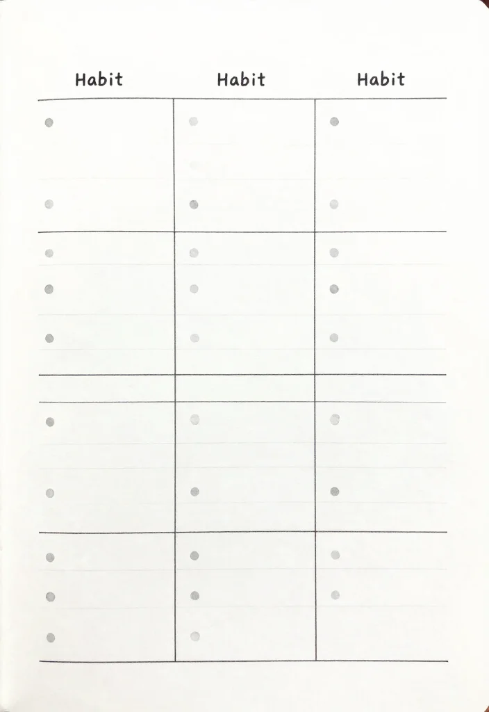 12 Simple Aesthetic Journal Ideas for Clean Calm and Minimal Pages 25 12 Simple Aesthetic Journal Ideas for Clean Calm and Minimal Pages - 5. Simple Habit Trackers 1