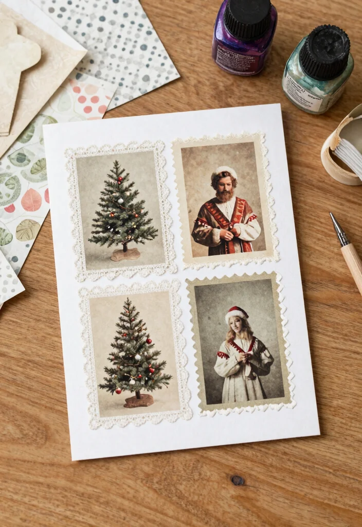 12 Stampin Up Christmas Card Ideas for Elegant Festive Paper Crafts - 10. Vintage-Inspired Cards 1