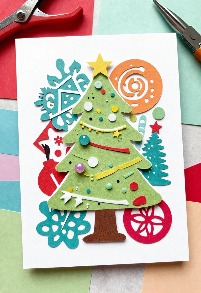 12 Stampin Up Christmas Card Ideas for Elegant Festive Paper Crafts - 12. Dynamic Die-Cut Designs 1