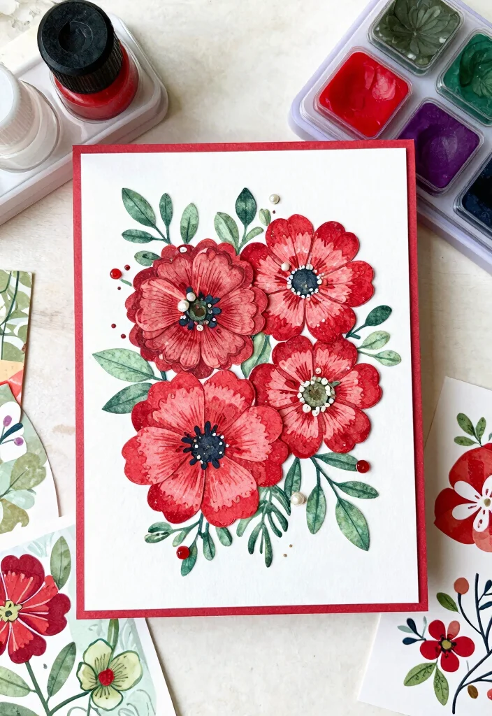 12 Stampin Up Christmas Card Ideas for Elegant Festive Paper Crafts - 4. Festive Floral Designs 1