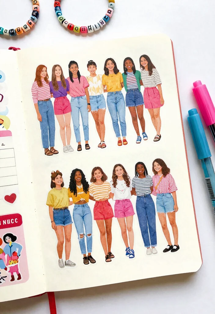 12 Sticker Journal Ideas for Fun Decorative and Low Effort Creativity 59 12 Sticker Journal Ideas for Fun Decorative and Low Effort Creativity - 9. Friendship Sticker Journal 1