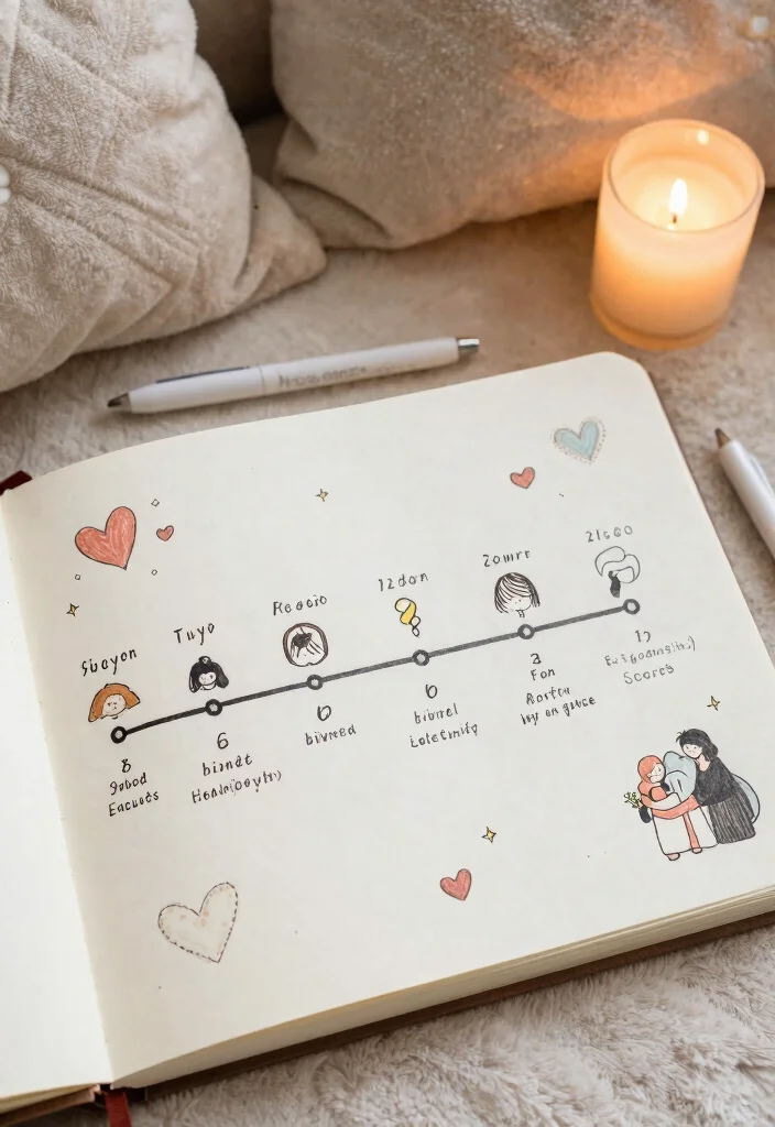12 Valentines Journal Ideas for Love Memories and Romantic Creativity - 9. Relationship Milestones Timeline 1