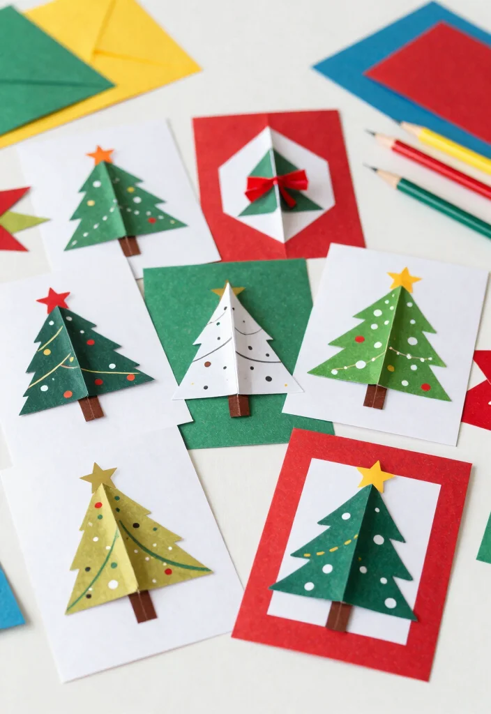 14 Christmas Card Ideas Handmade for Thoughtful Festive Holiday Greetings 51 14 Christmas Card Ideas Handmade for Thoughtful Festive Holiday Greetings - 11. Fun Folded Cards 1