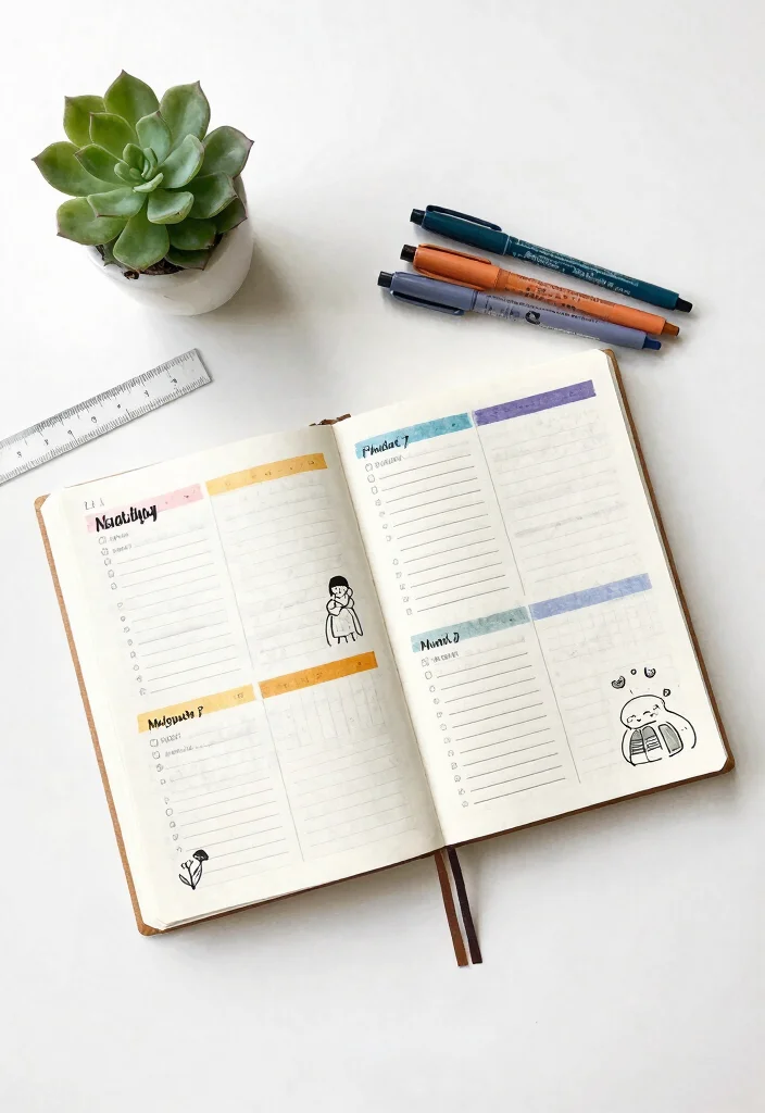 14 Creative Journal Ideas to Spark Imagination and Artistic Expression - 2. Bullet Journaling: Organize with Style 1