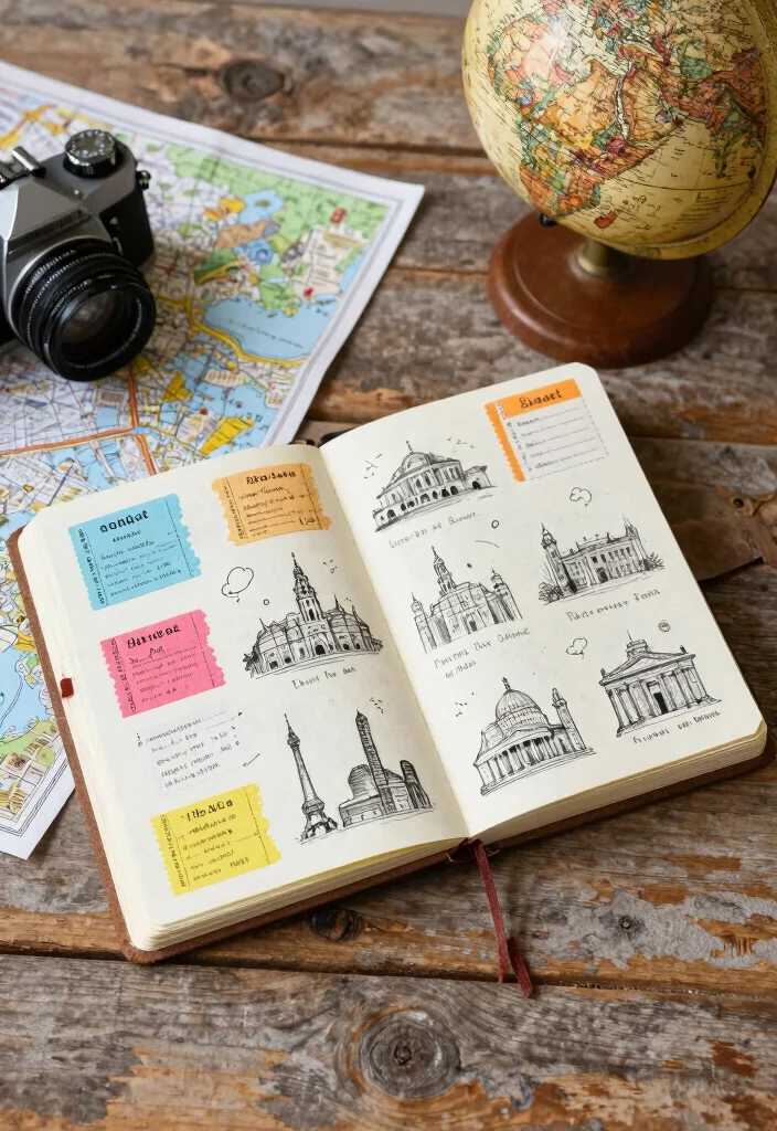 14 Creative Journal Ideas to Spark Imagination and Artistic Expression - 6. Travel Journaling: Capture Your Adventures 1