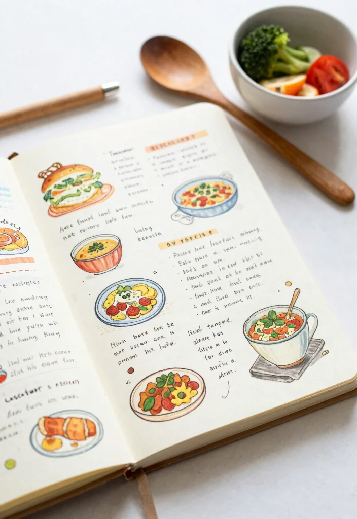 14 Creative Journal Ideas to Spark Imagination and Artistic Expression - 9. Recipe Journaling: Blend Art and Culinary Delight 1