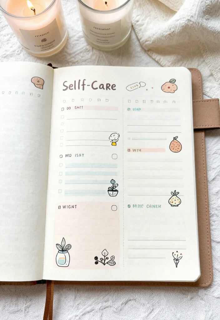 14 Daily Bullet Journal Ideas for Productive Organized and Creative Days 37 14 Daily Bullet Journal Ideas for Productive Organized and Creative Days - 7. Self-Care Tracker 1
