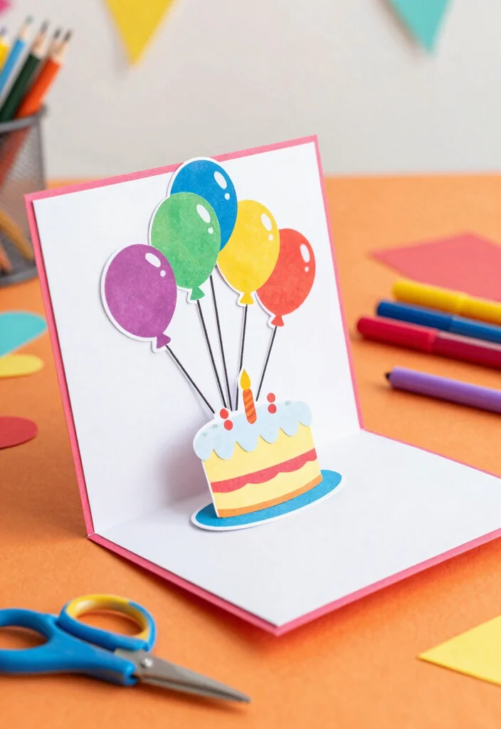 14 Happy Birthday Card Ideas Homemade for Creative Personal Celebrations - 6. Pop-Up Surprise Cards 1