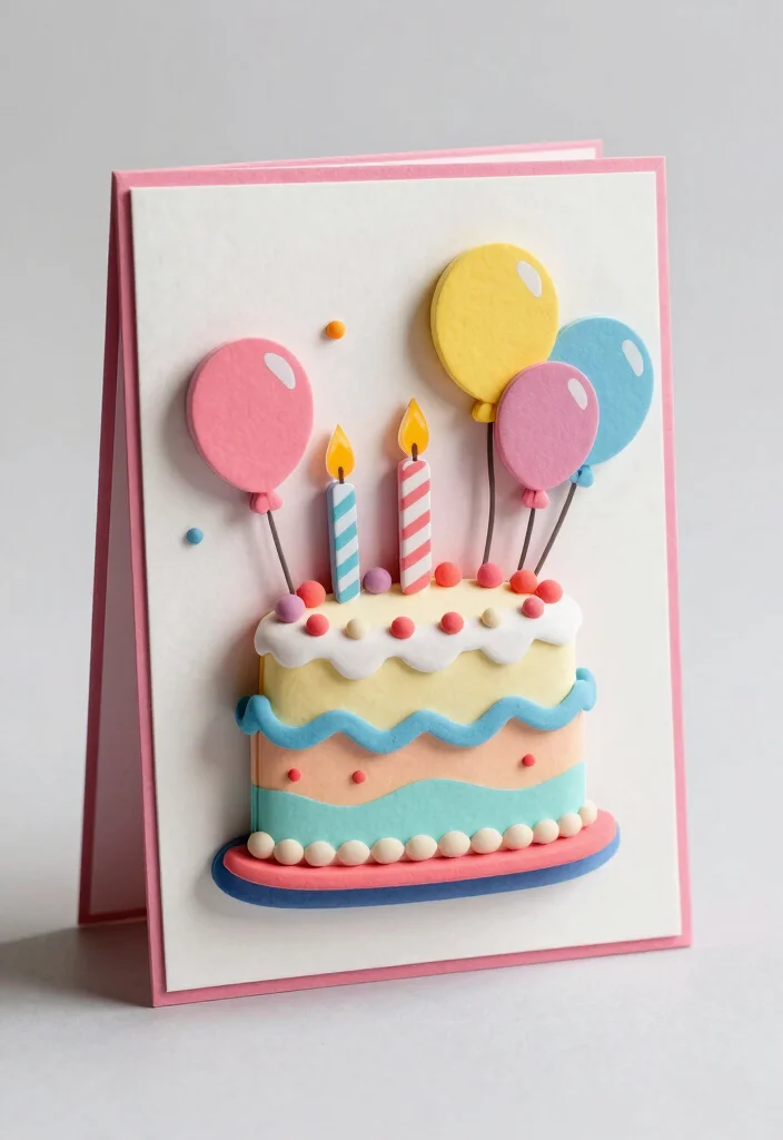 14 Happy Birthday Card Ideas Homemade for Creative Personal Celebrations - 7. 3D Layered Cards 1