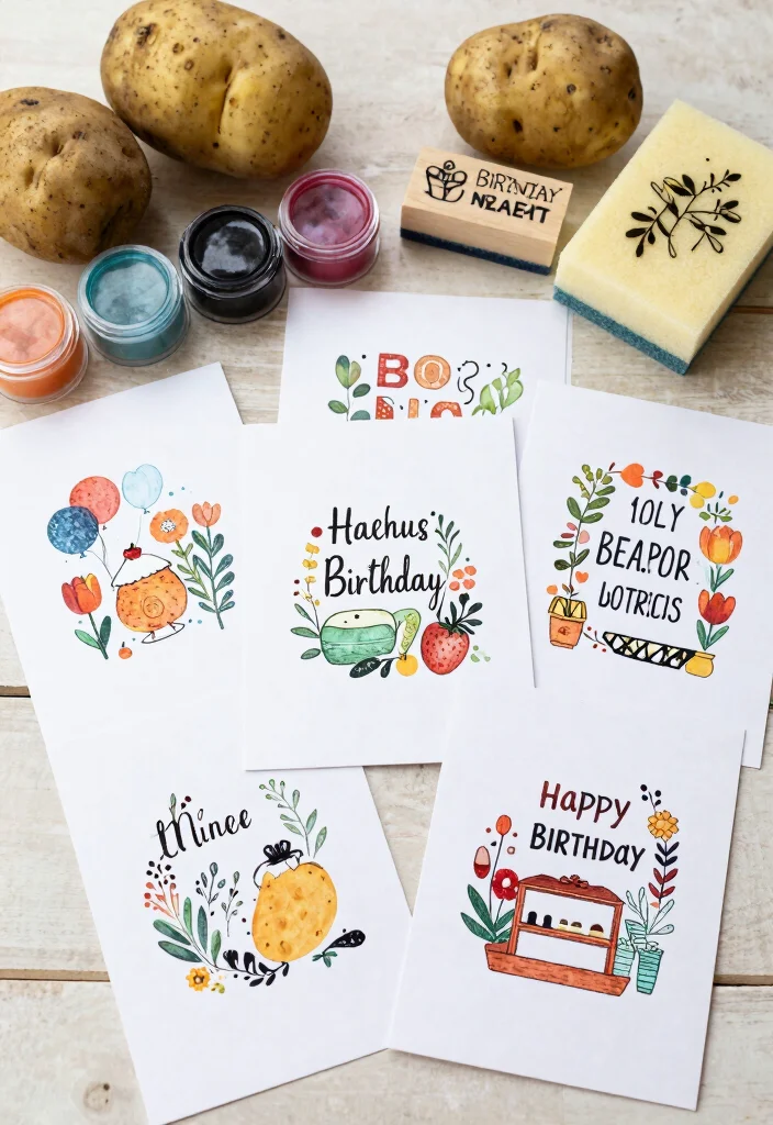 14 Homemade Birthday Card Ideas for Creative Personal and Budget Crafts 40 14 Homemade Birthday Card Ideas for Creative Personal and Budget Crafts - 10. Stamped Cards 1
