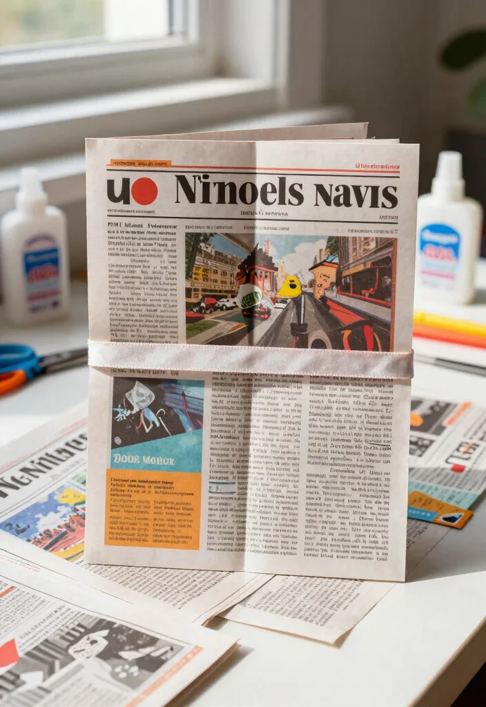 14 Homemade Birthday Card Ideas for Creative Personal and Budget Crafts 13 14 Homemade Birthday Card Ideas for Creative Personal and Budget Crafts - 3. Folded Newspaper Cards 1