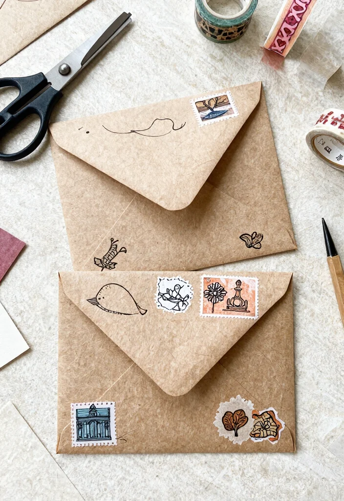 14 Junk Journal Ideas for Vintage Creative and Memory Filled Spreads - 5. Handmade Paper Envelopes 1