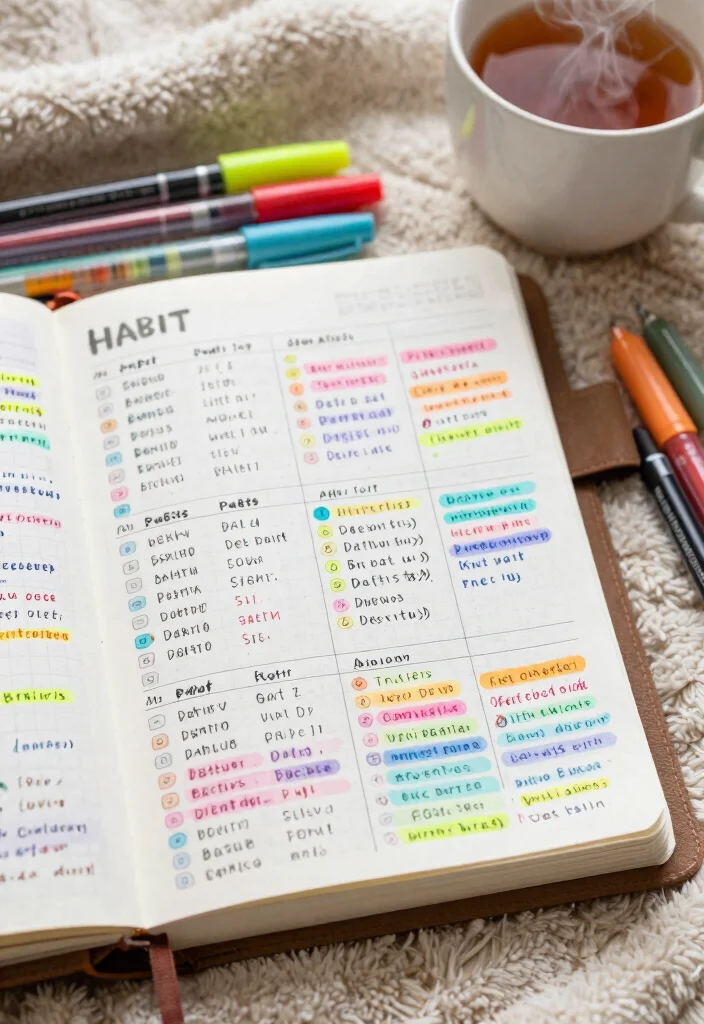 14 Tracking Journal Ideas for Goals, Habits, and Daily Progress - 1. Monthly Habit Tracker 1