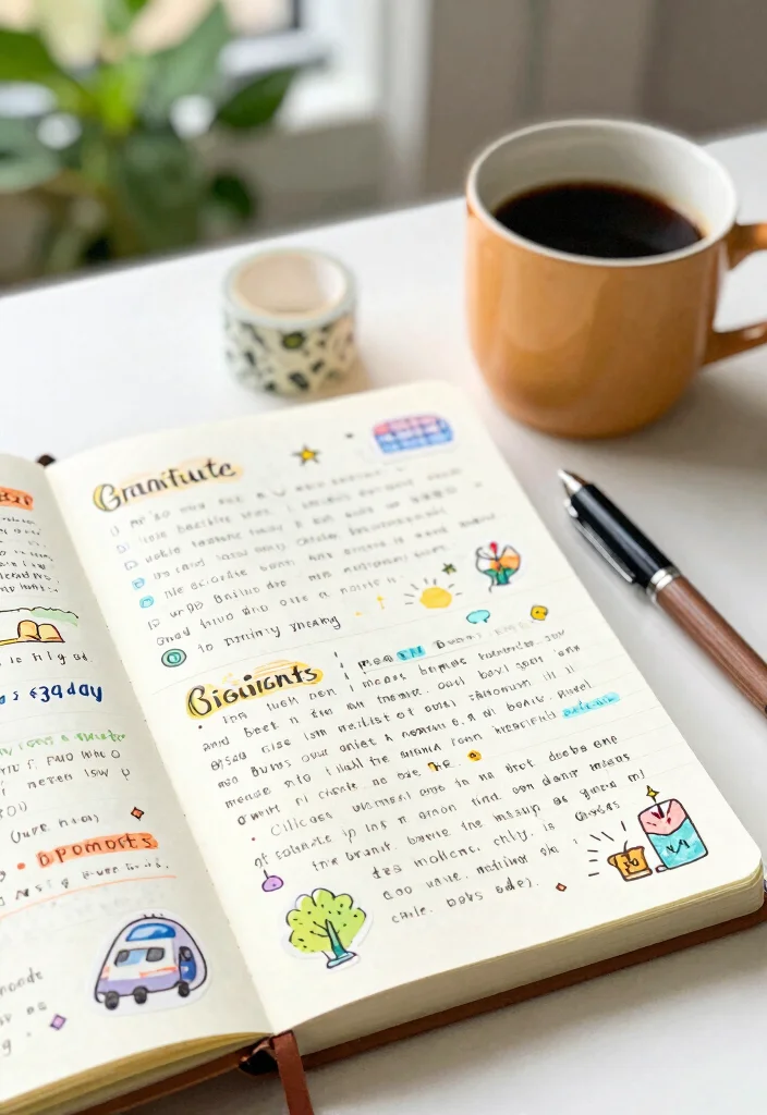 14 Tracking Journal Ideas for Goals, Habits, and Daily Progress - 3. Daily Journaling Space 1