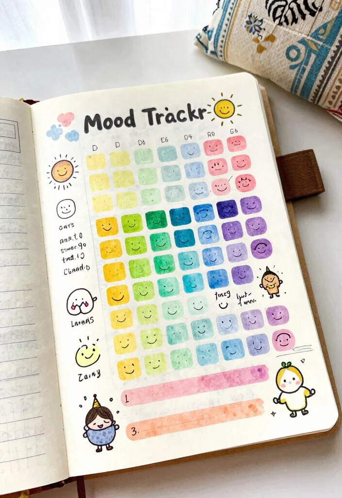 14 Tracking Journal Ideas for Goals, Habits, and Daily Progress - 4. Mood Tracker 1