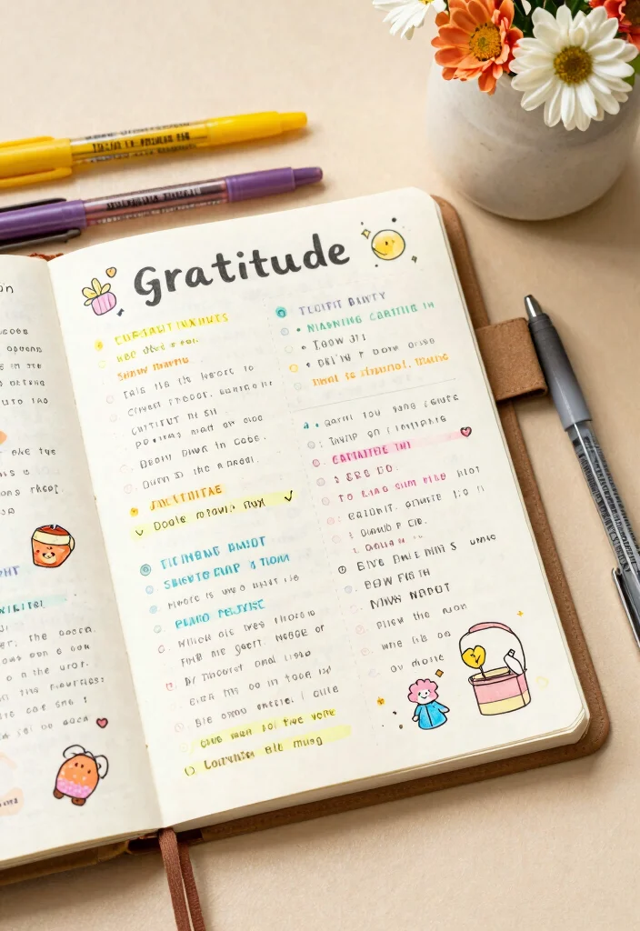 14 Tracking Journal Ideas for Goals, Habits, and Daily Progress - 5. Gratitude Log 1